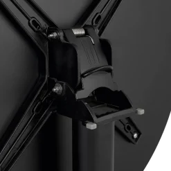 ALTEREGO Table haute pliable 'PENUMBRA' ronde noire Discount