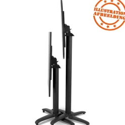 ALTEREGO Table haute pliable 'PENUMBRA' carrée noire Hot