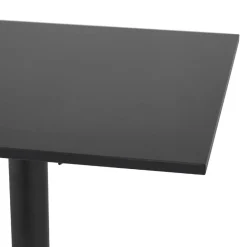 ALTEREGO Table haute pliable 'PENUMBRA' carrée noire Hot