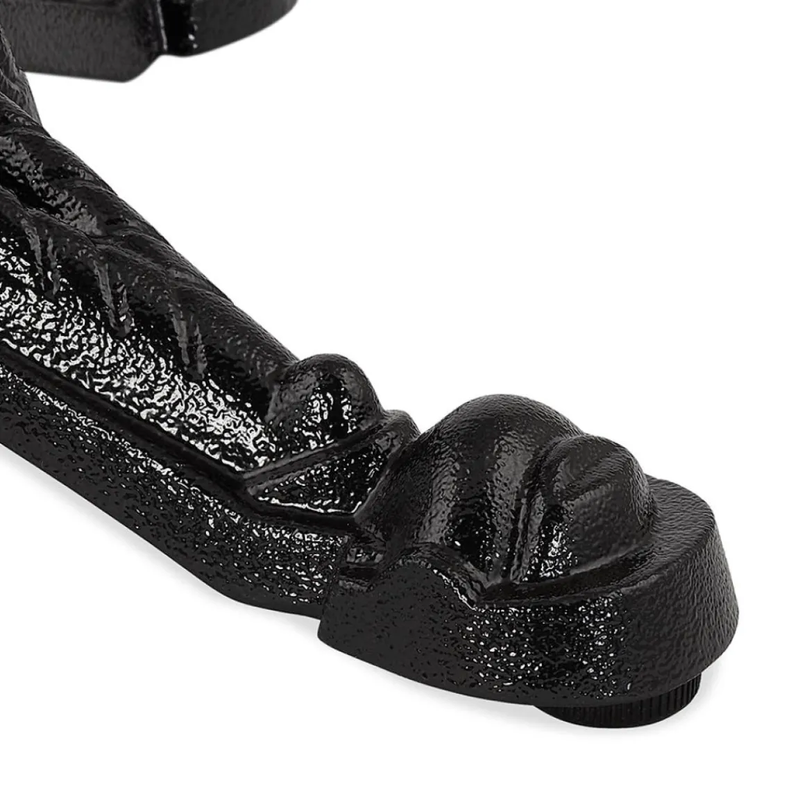 ALTEREGO Table haute ronde 'DOMY ROUND' style rustique en pierre noire effet marbre Sale