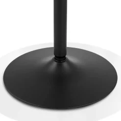 ALTEREGO Table haute ronde 'TAMAGO' en bois et métal noir