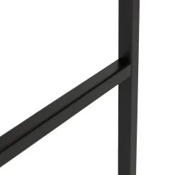 ALTEREGO Table haute style industriel 'ORTOS' avec plateau blanc et structure noire idéale pour les professionnels Outlet