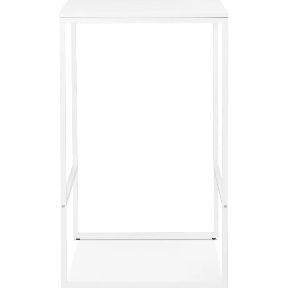 ALTEREGO Table haute style industriel 'ORTOS' blanche idéale pour les professionnels Best