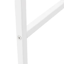 ALTEREGO Table haute style industriel 'ORTOS' blanche idéale pour les professionnels Best