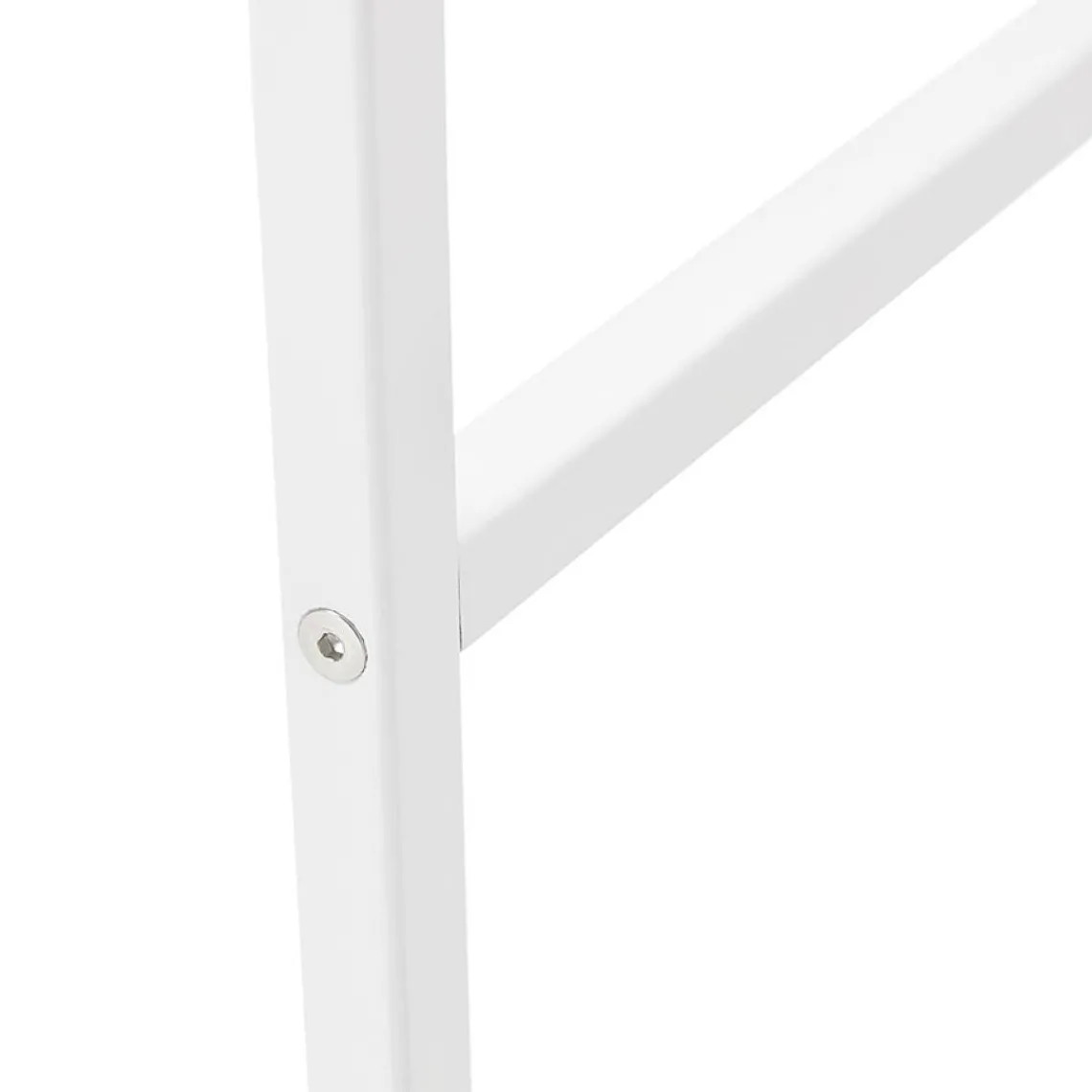 ALTEREGO Table haute style industriel 'ORTOS' blanche idéale pour les professionnels Best