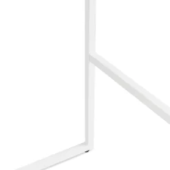 ALTEREGO Table haute style industriel 'ORTOS' blanche idéale pour les professionnels Best