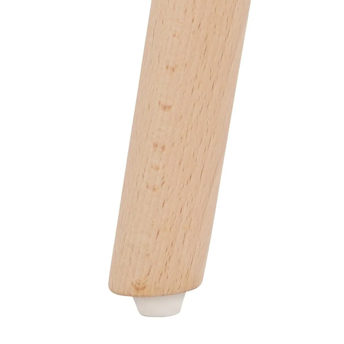 ALTEREGO Table haute,Mange-debout rond 'GALA' en bois blanc et pieds finition naturelle Hot