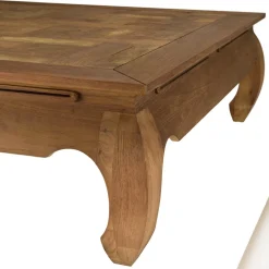 Macabane Table opium en teck recyclé plateau mosaïque SIXTINE