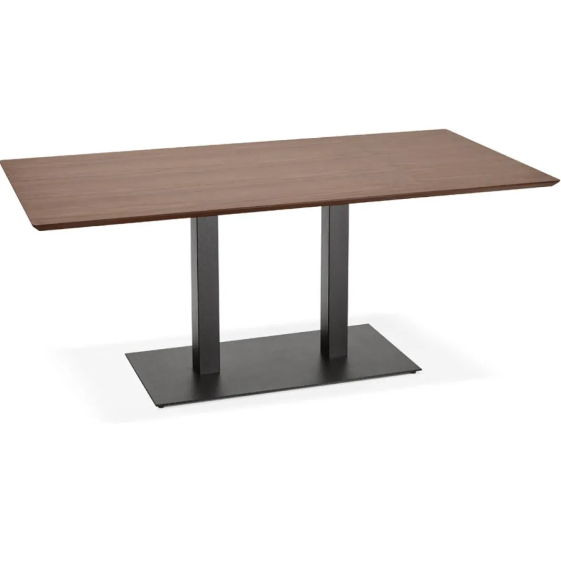 ALTEREGO Table ou bureau design en bois finition Noyer 'ZUMBA' Clearance