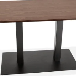 ALTEREGO Table ou bureau design en bois finition Noyer 'ZUMBA' Clearance