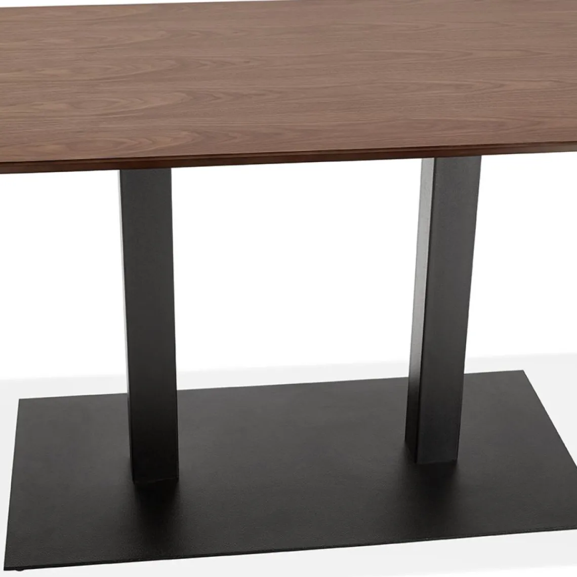 ALTEREGO Table ou bureau design en bois finition Noyer 'ZUMBA' Clearance