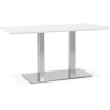 ALTEREGO Table ou bureau design 'MAMBO' blanc