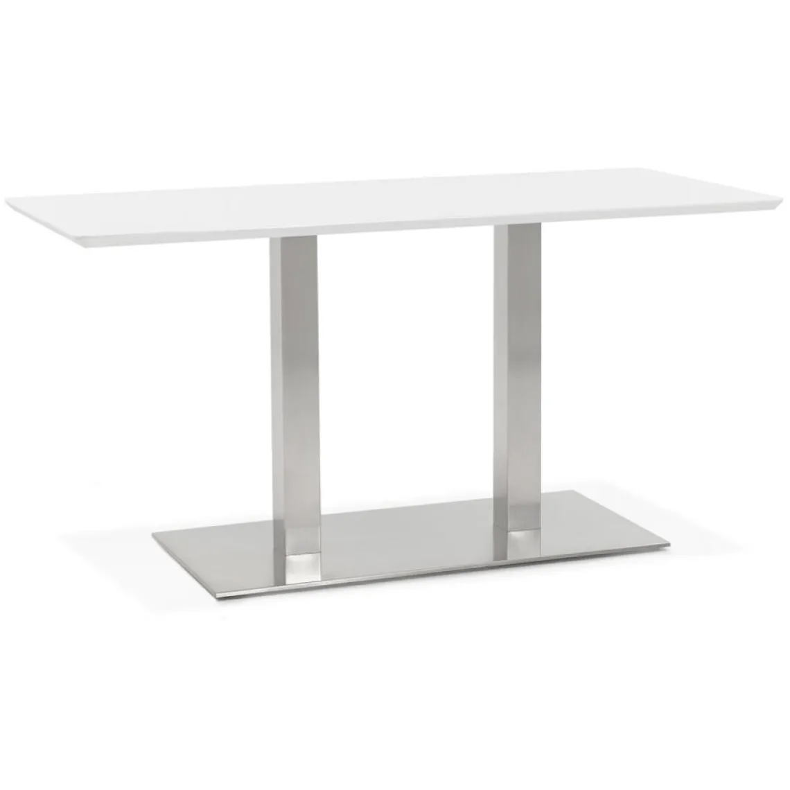 ALTEREGO Table ou bureau design 'MAMBO' blanc