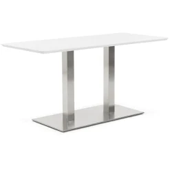 ALTEREGO Table ou bureau design 'MAMBO' blanc