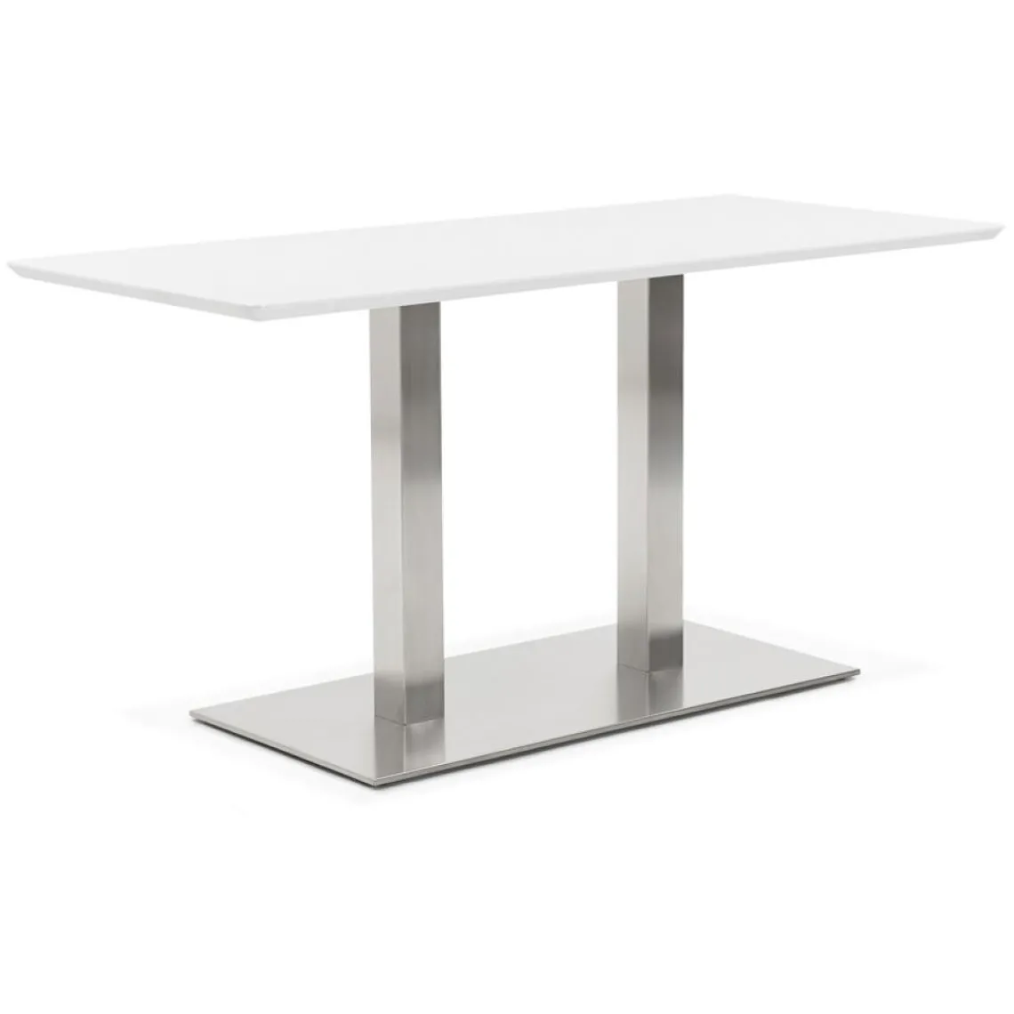 ALTEREGO Table ou bureau design 'MAMBO' blanc