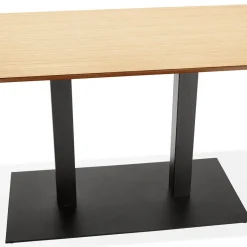 ALTEREGO Table ou bureau design 'ZUMBA' en bois finition naturelle Outlet