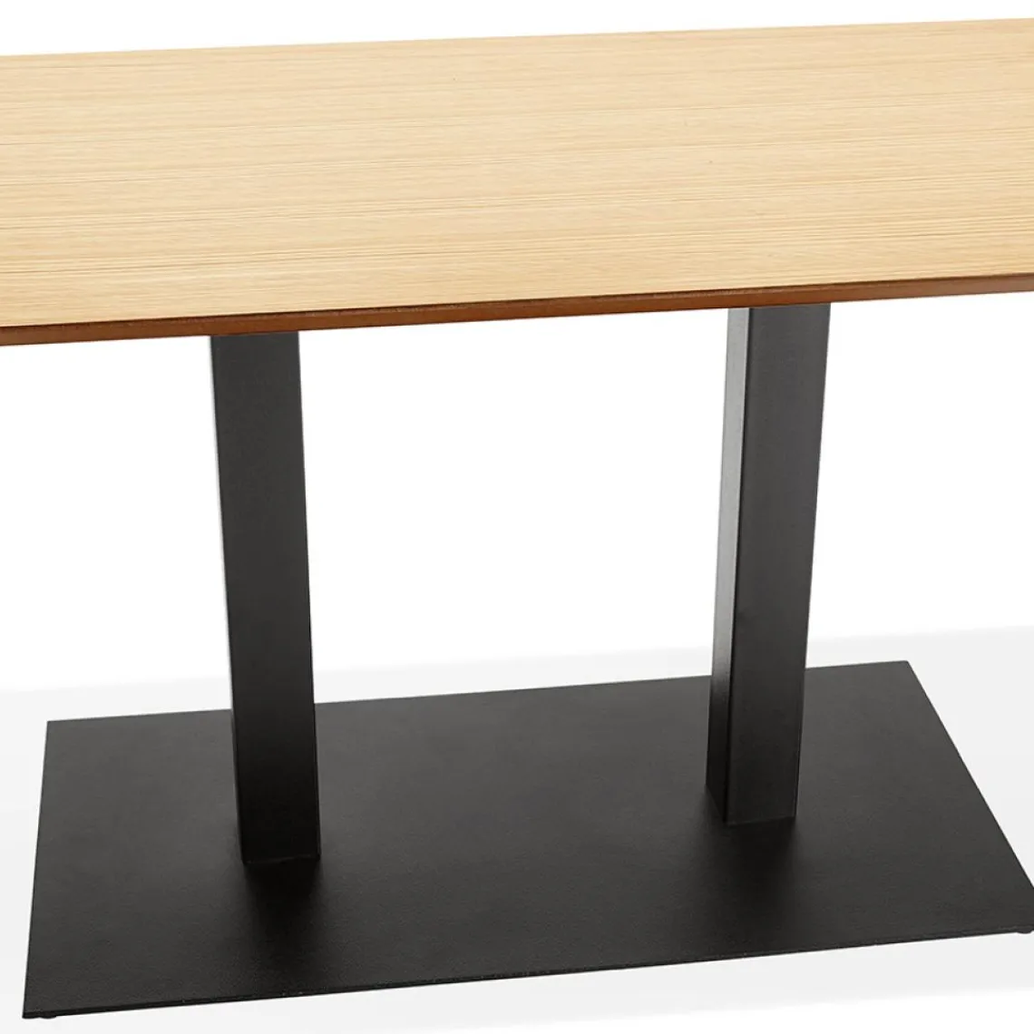 ALTEREGO Table ou bureau design 'ZUMBA' en bois finition naturelle Outlet