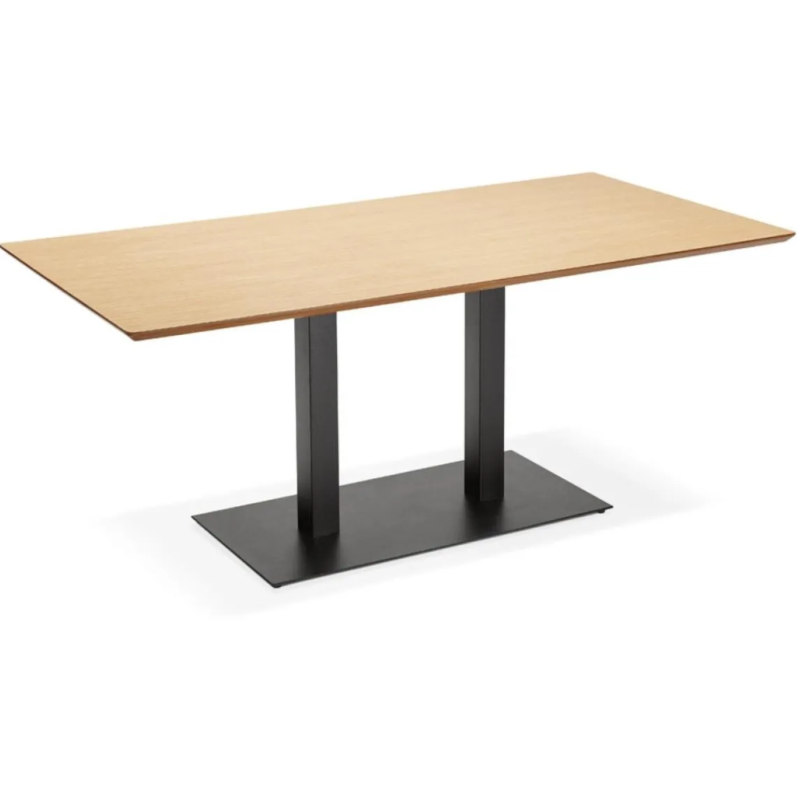 ALTEREGO Table ou bureau design 'ZUMBA' en bois finition naturelle Outlet