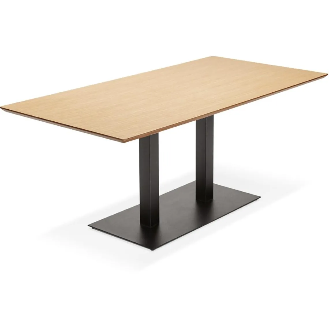 ALTEREGO Table ou bureau design 'ZUMBA' en bois finition naturelle Outlet
