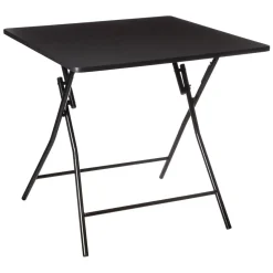 3S. x Home Table Pliante 80 X 80 Cm Noir Outlet