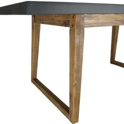 Macabane Table rectangulaire effet béton foncé HECTOR Best