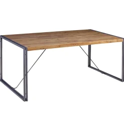 3S. x Home Table repas 180 cm en Bois Naturel Foncé Clearance