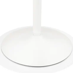 ALTEREGO Table ronde design 'CHIVA' en bois et métal blanc Outlet
