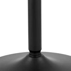 ALTEREGO Table ronde design 'HUSH' en bois et métal noir Sale