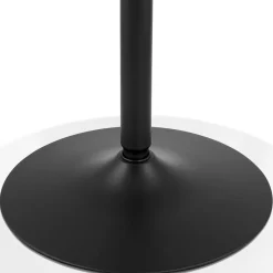 ALTEREGO Table ronde design 'HUSH' en bois et métal noir Sale