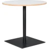 ALTEREGO Table ronde 'FUSION ROUND' blanche et structure noire Clearance
