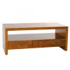 Macabane Table TV 1 niche 3 tiroirs en bois mindi New