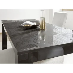 3S. x Home Table 180x90cm MIRO laqué gris brillant Sale