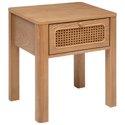 3S. x Home Tables de chevet un tiroir en placage frêne Sale