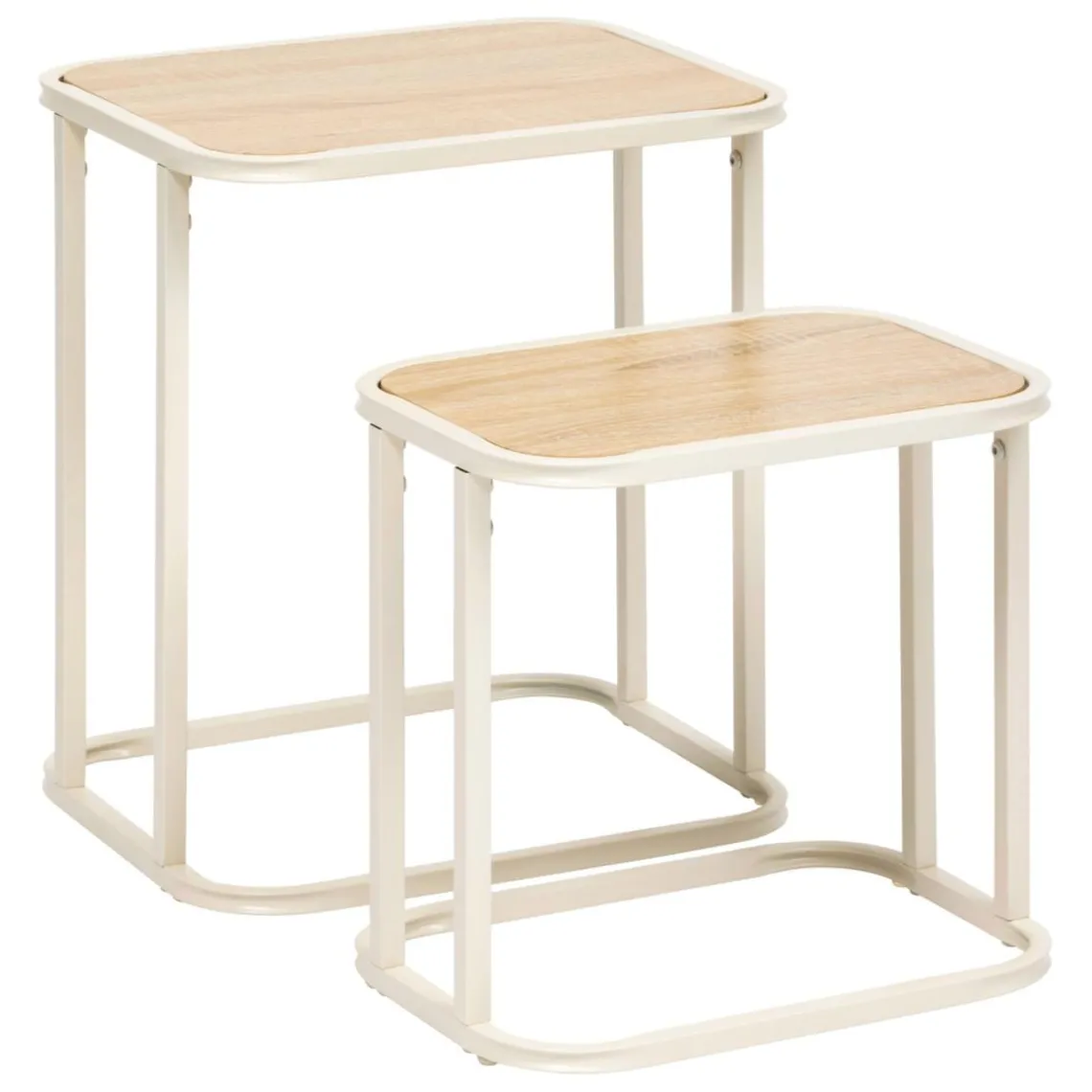 3S. x Home Tables gigognes Curvy bois clair New