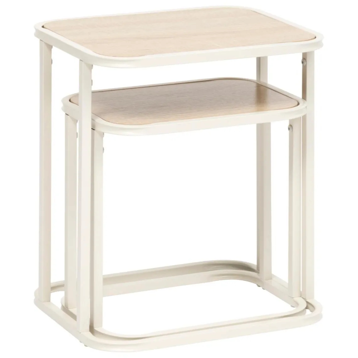3S. x Home Tables gigognes Curvy bois clair New