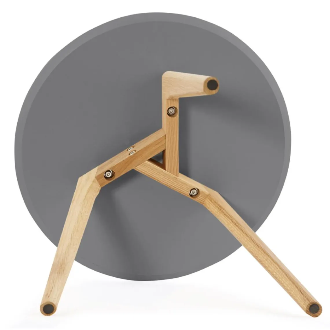 ALTEREGO Tables gigognes ronde 'GABY' grises foncées Clearance