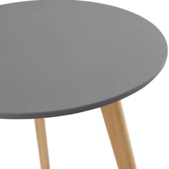 ALTEREGO Tables gigognes ronde 'GABY' grises foncées Clearance