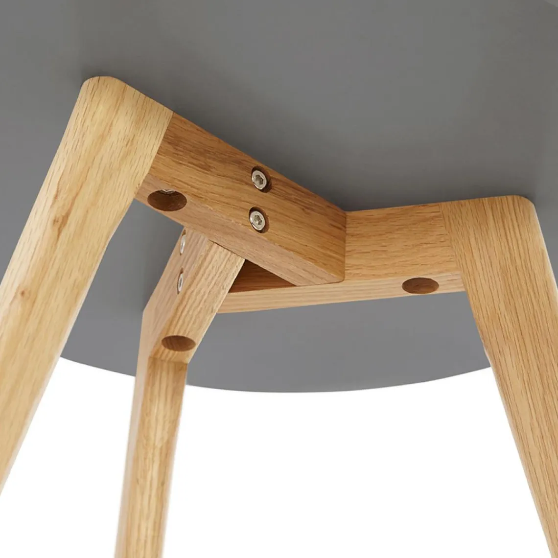 ALTEREGO Tables gigognes ronde 'GABY' grises foncées Clearance