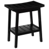 3S. x Home Tabouret avec rangement en bambou - noir Discount