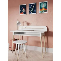 3 SUISSES Tabouret blanc FIRMIANA Clearance