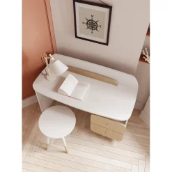 3 SUISSES Tabouret blanc FIRMIANA Clearance