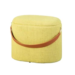 3S. x Home Tabouret Coffre Jaune et Vert SAVANA Clearance
