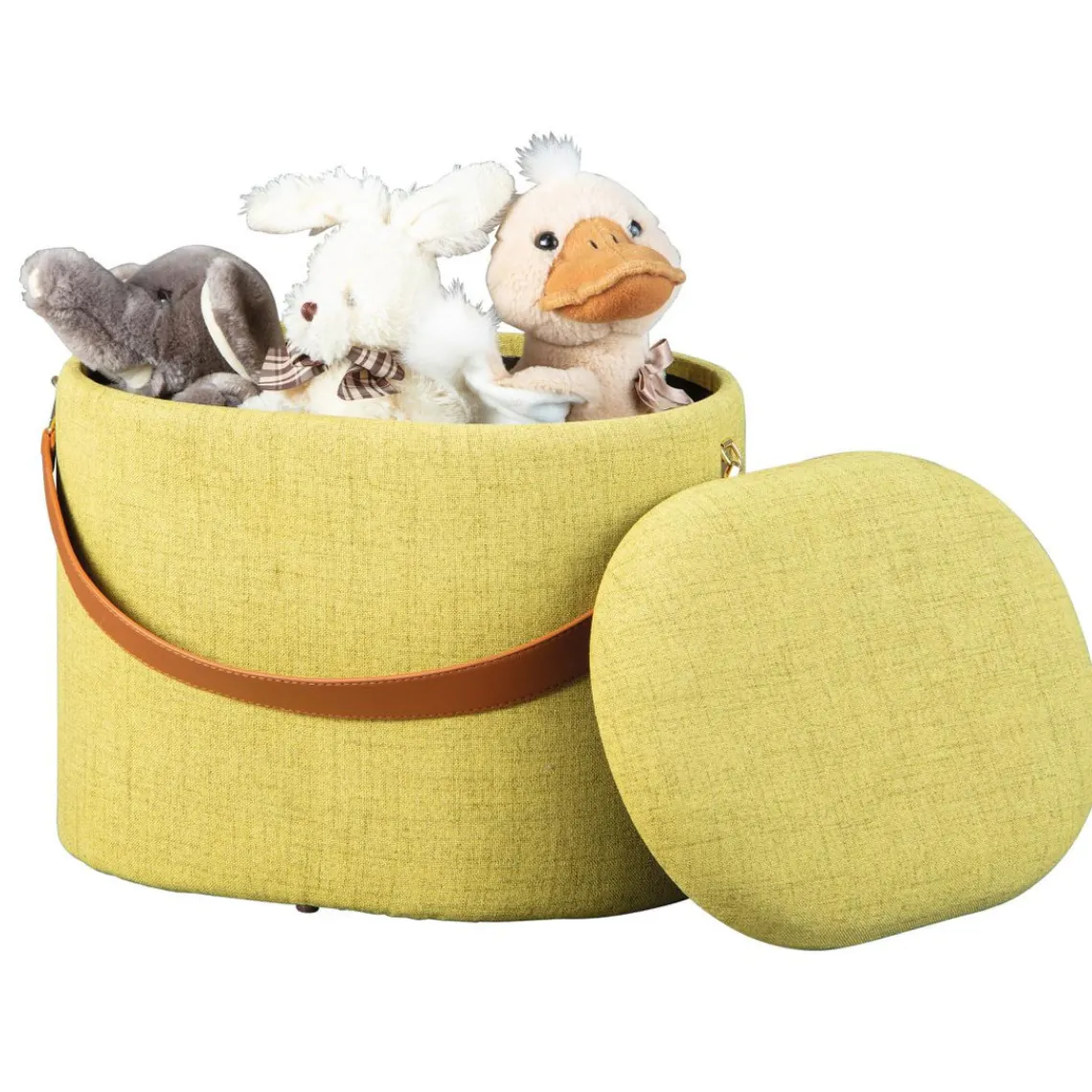 3S. x Home Tabouret Coffre Jaune et Vert SAVANA Clearance