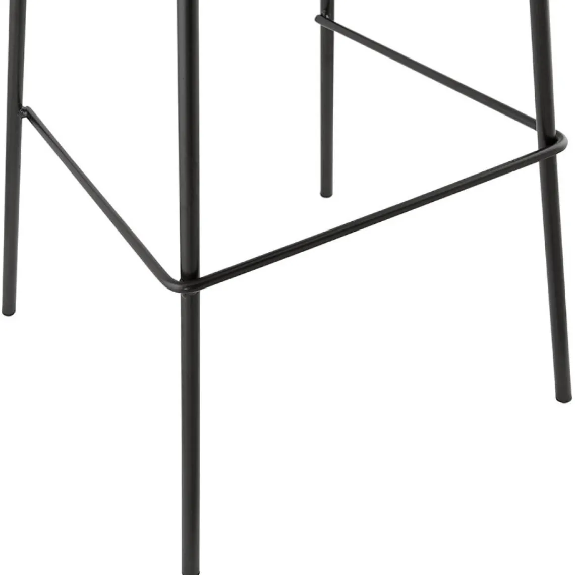 ALTEREGO Tabouret de bar 'COOKIE' noir style industriel Hot