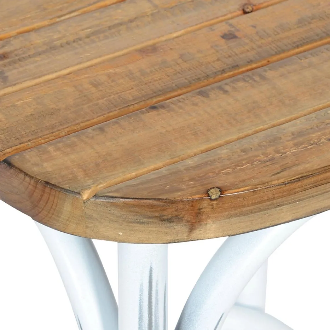 ALTEREGO Tabouret de bar 'COTTAGE' en bois finition Noyer effet vieilli Discount