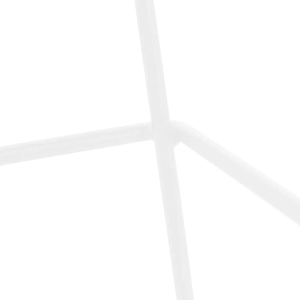 ALTEREGO Tabouret de bar design empilable 'BERLIN' noir avec pied en métal blanc Sale