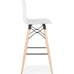 ALTEREGO Tabouret de bar design 'MOZAIK' blanc style scandinave Best