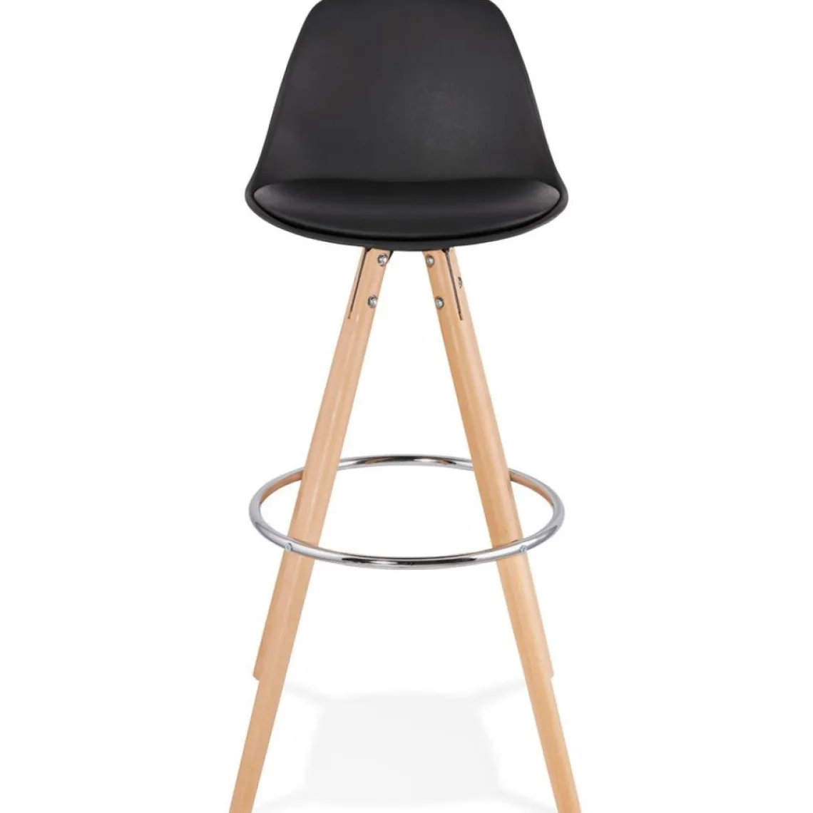 ALTEREGO Tabouret de bar design 'TATAMI' noir New
