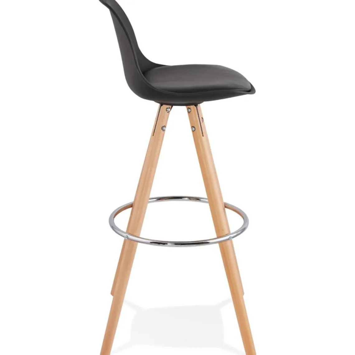 ALTEREGO Tabouret de bar design 'TATAMI' noir New