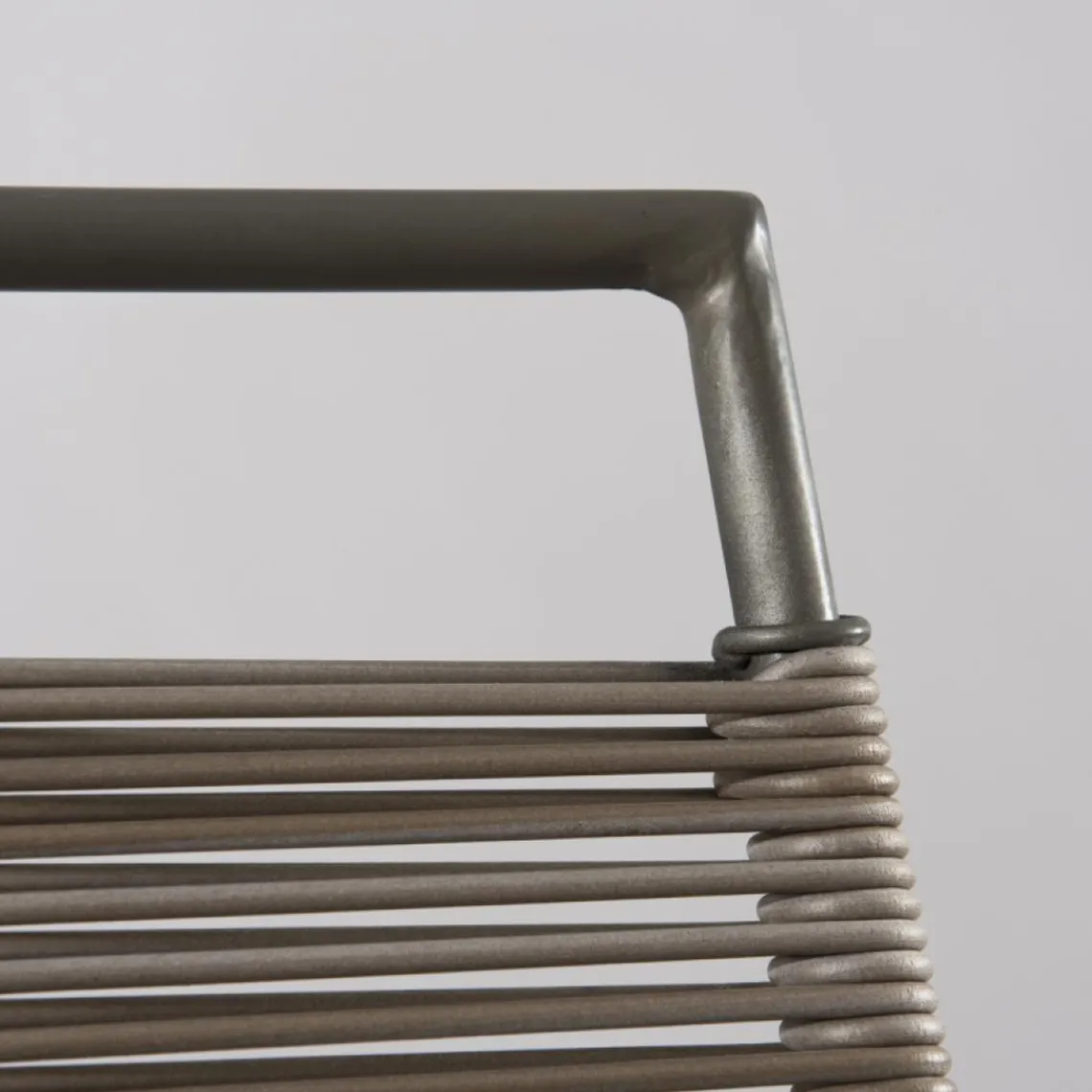 Macabane Tabouret de bar en métal et cordage synthétique Clearance